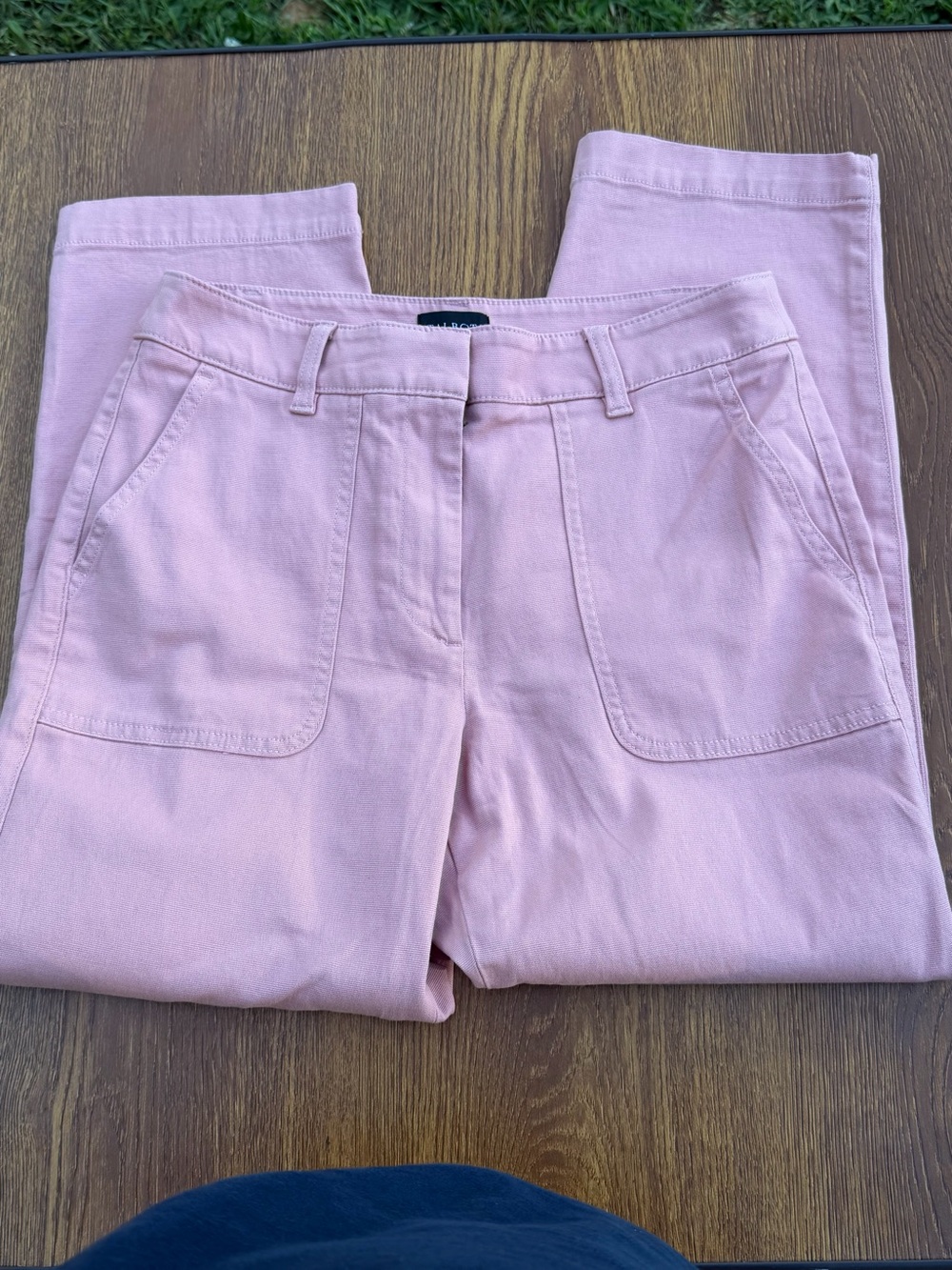 Talbots Petite Pink Ankle Pants Women 6P NWT Cotton Tencel Stretch Crop - Picture 10 of 13